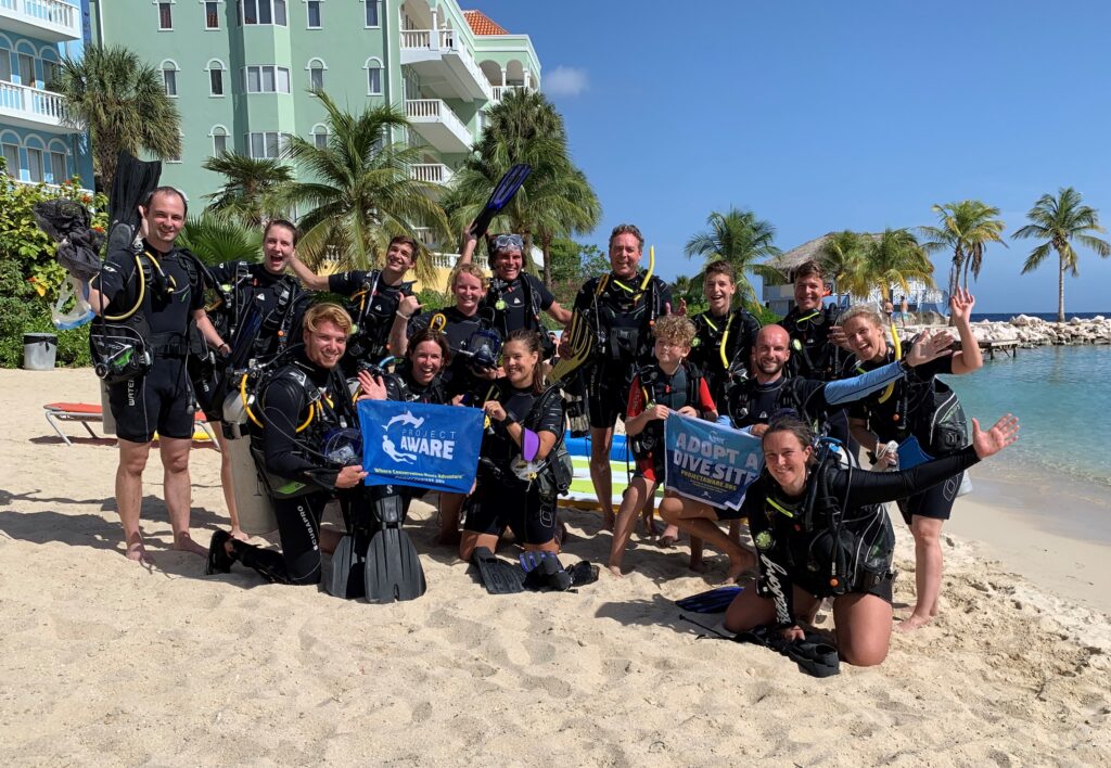 Project Aware Clean Up Dive at Blue Bay